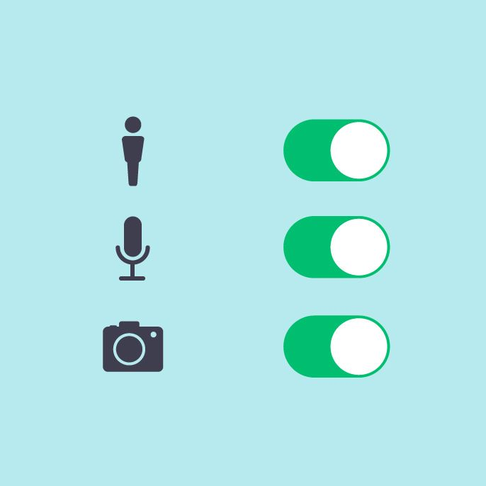 Mobile app permissions screenshot